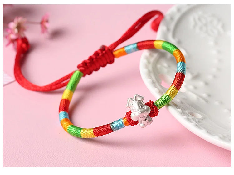 Sterling Silver Red Rope for Women and Men Korean Version in USA.