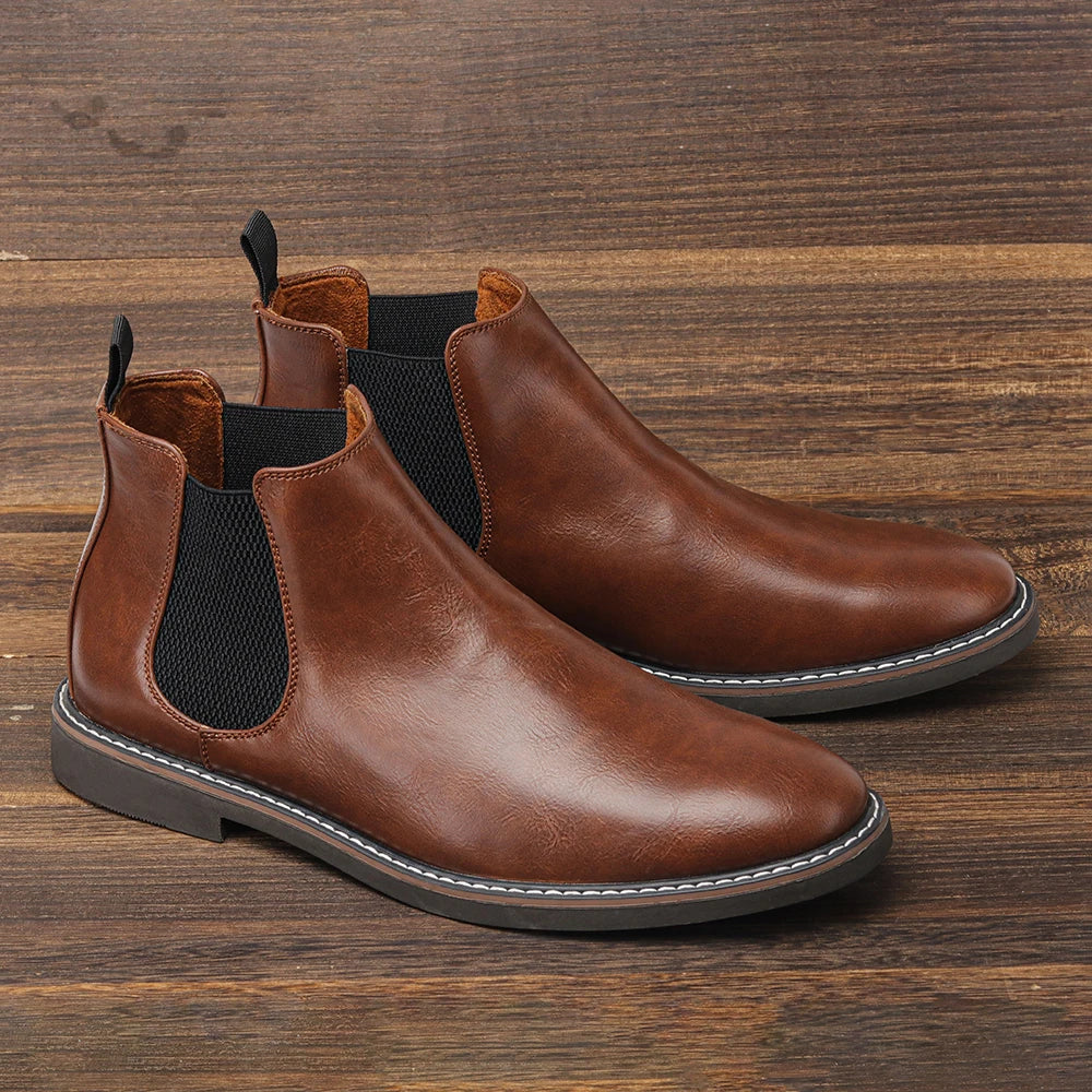 Men Chelsea Boots Brand Retro Comfortable Fashion Men Boots in USA