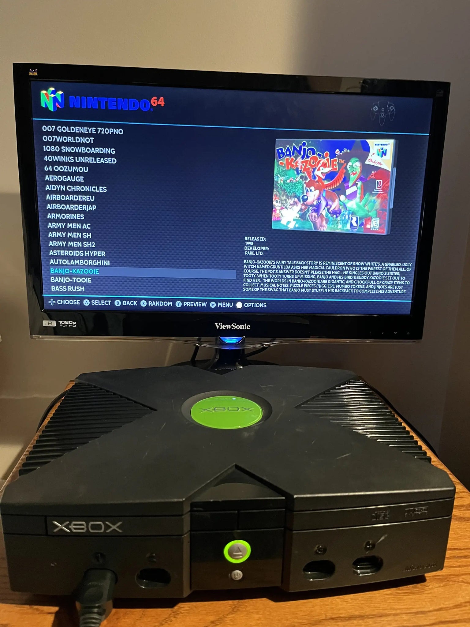 2TB Ultimate Original Xbox Modified HDD Game Console IN USA.