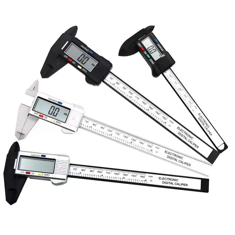 150mm 100mm Electronic Digital Caliper Carbon Fiber Dial Vernier Calip