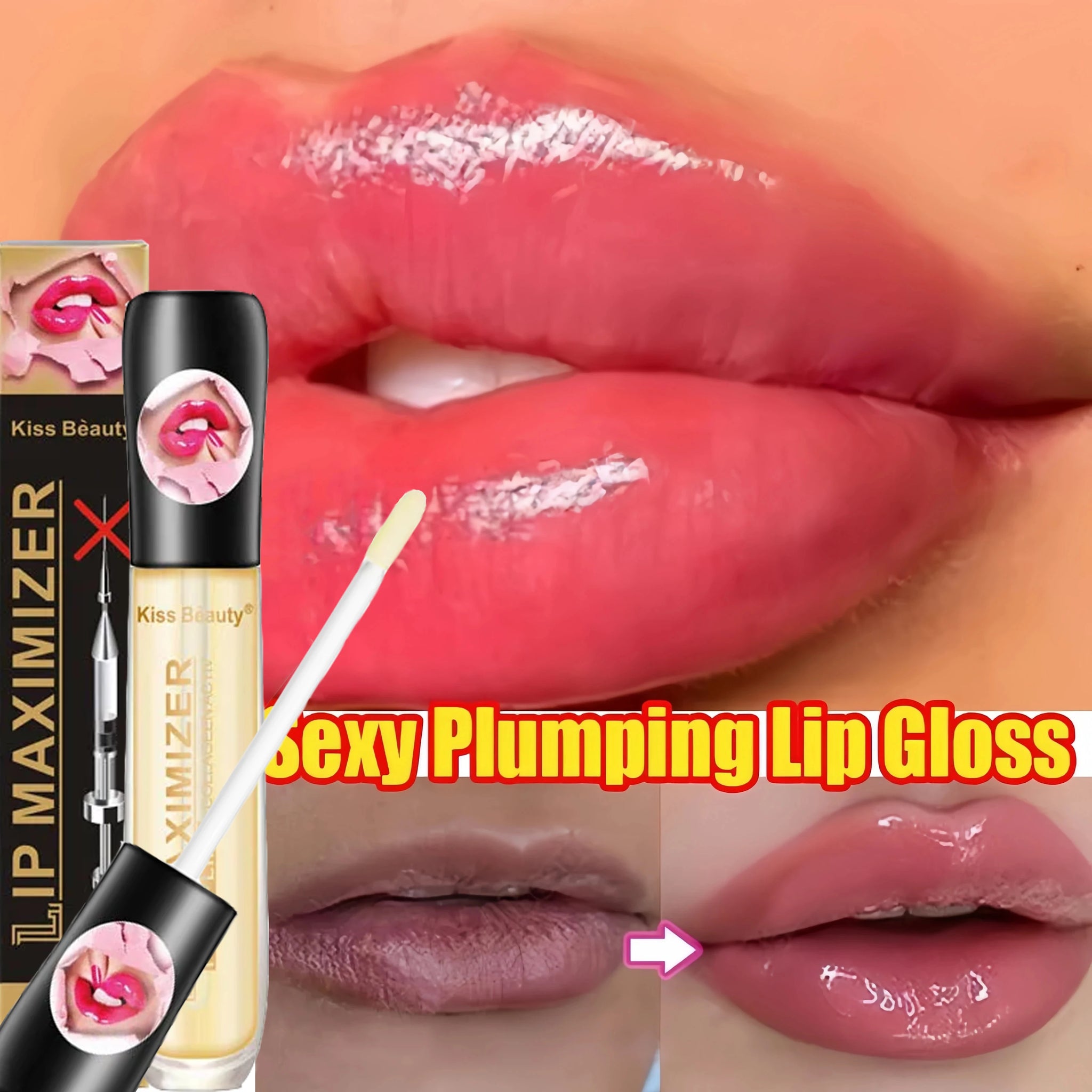 Instant Volumising Lip Plumper Serum Sexy Lip Oil Gloss in USA