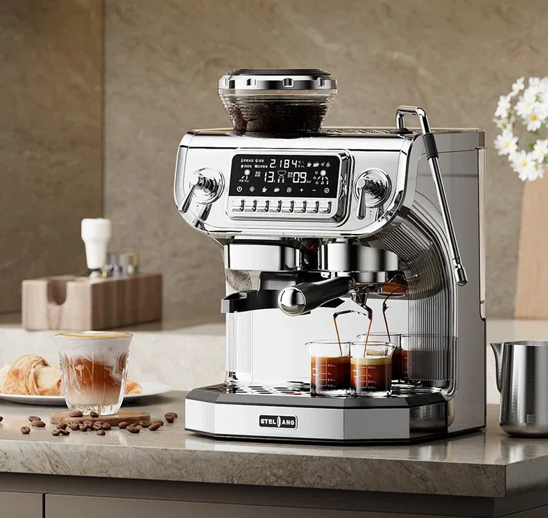 Hotel electric 15 bar high pressure coffee maker private label in USA.