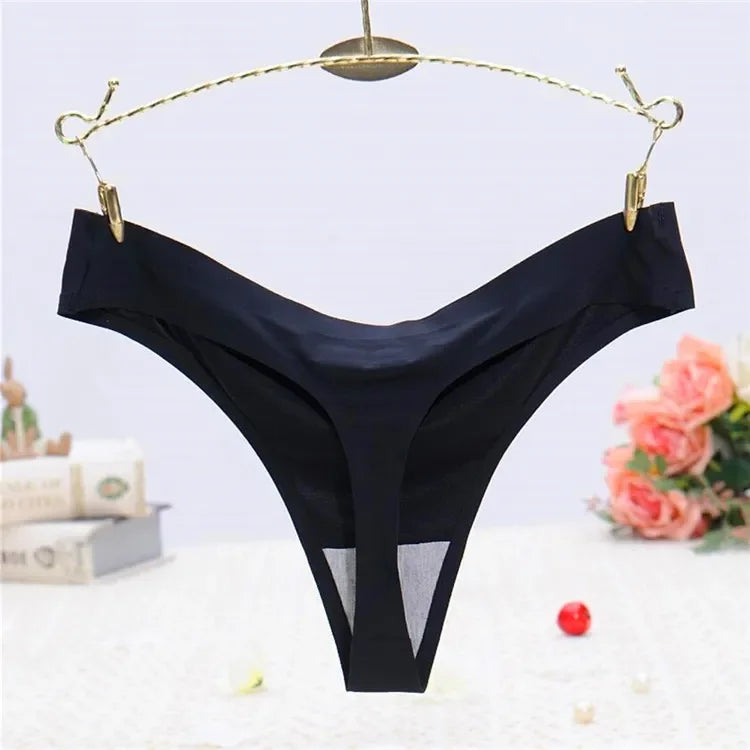 Silk Seamless Cotton Bottom T-back Underpants Women in USA