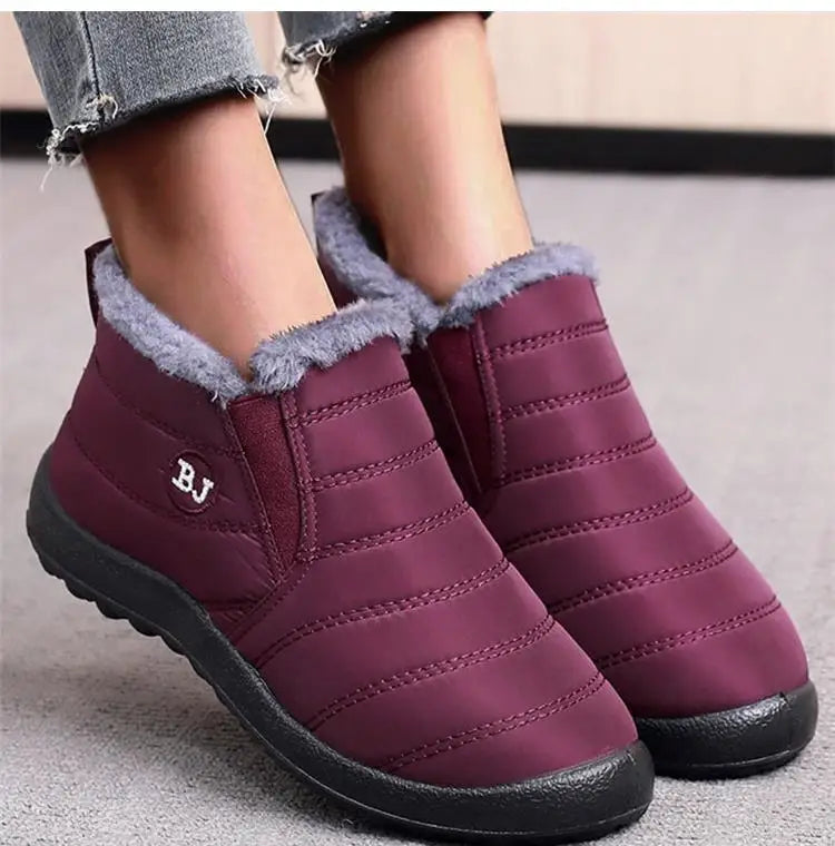 Boots Women Snow Fashion Women Shoes Slip On Platform New Boots Ladies