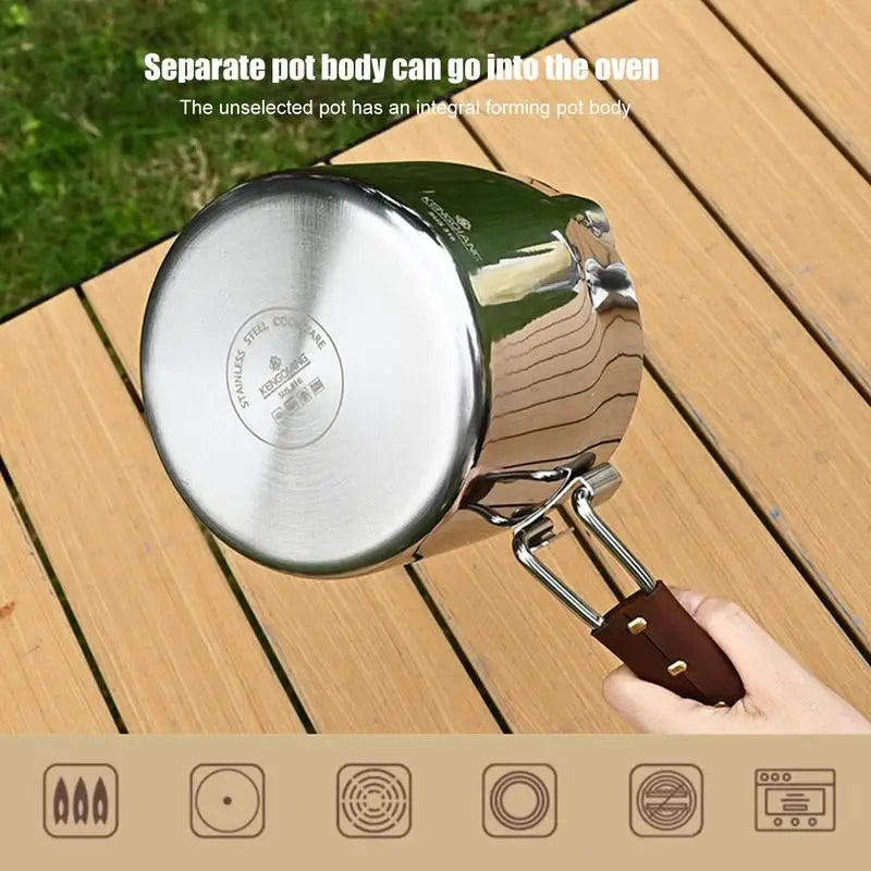 Camping Cooking Pot Outdoor Cooking Sauce Pot With Handle in USA.