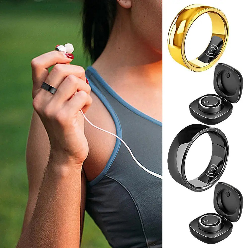 Fitness Tracker Ring With Charging Case Multisport Heart in USA.