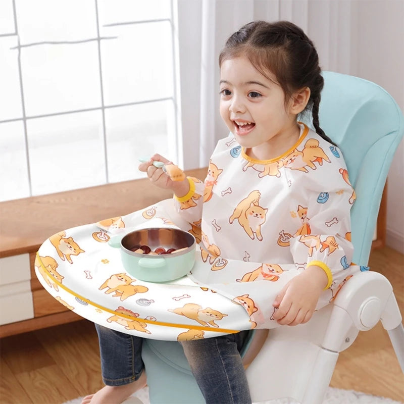 Bib Attaches Highchair Table Weaning Bibs Multi-pattern in USA