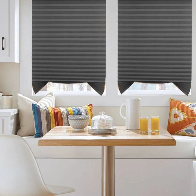 Self-adhesive Pleated Blinds Bathroom Balcony Shades in USA