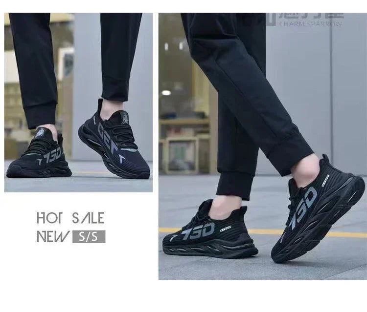 Fashionable shoes summer new men's casual mesh sports shoes male Korea