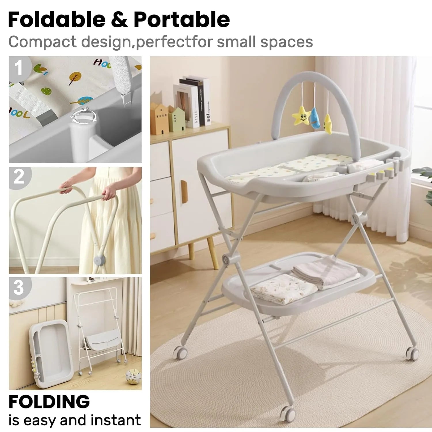 Baby Portable Diaper Changing Table, Folding Diaper Changing in USA