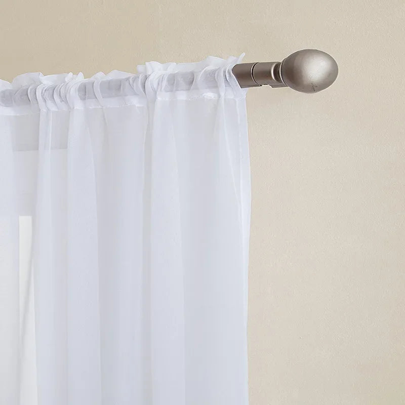 Mordern Simple Sheer Window Curtains Tulle Modern Voile Curtain IN USA.