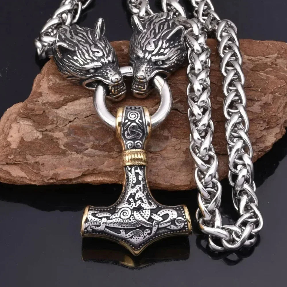 Fashionable Exquisite New Retro Nordic Viking Hammer Pendant in USA