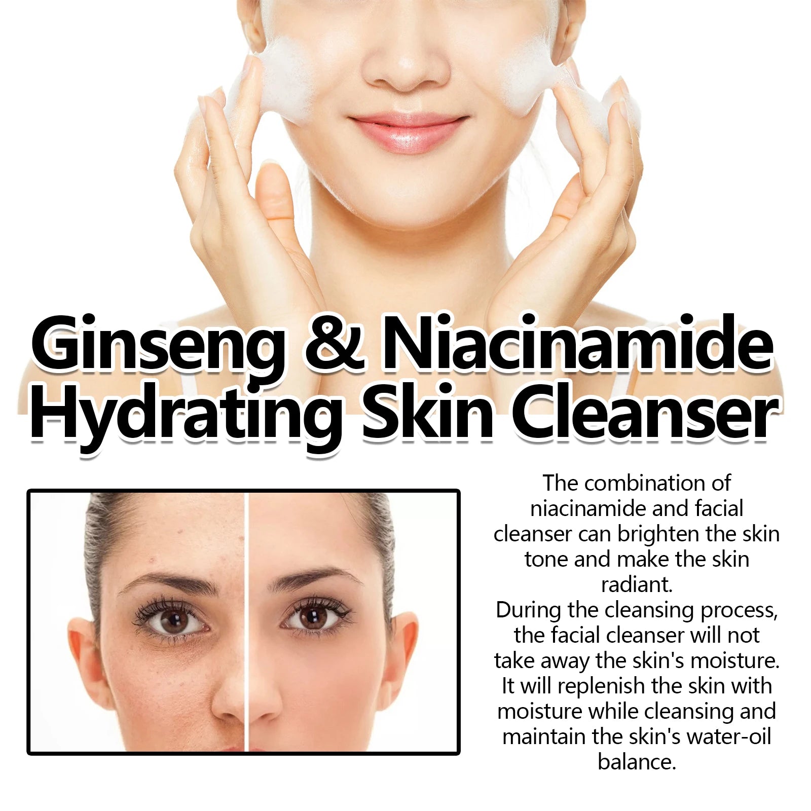 Ginseng Facial Cleanser Gently Cleanses Facial Oils in USA