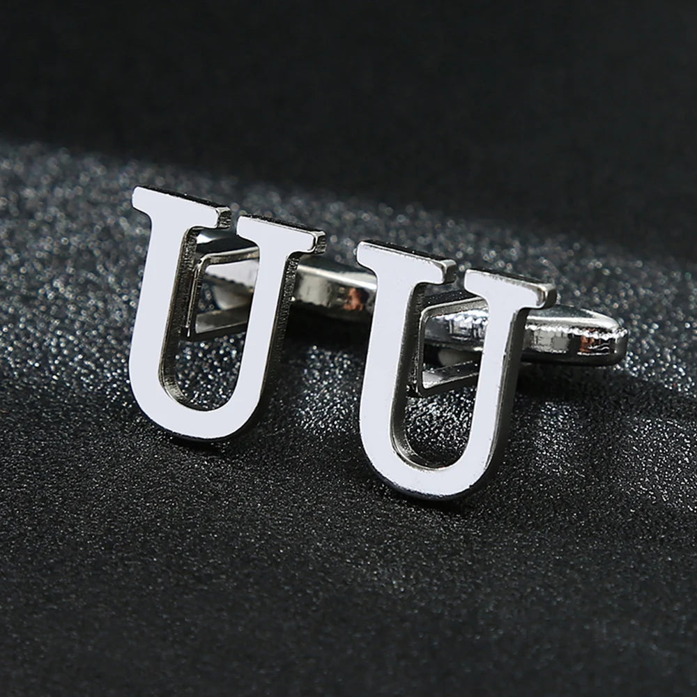 High Quality Men's French Shirt Cuff Brass Silver Color Cufflinks in USA