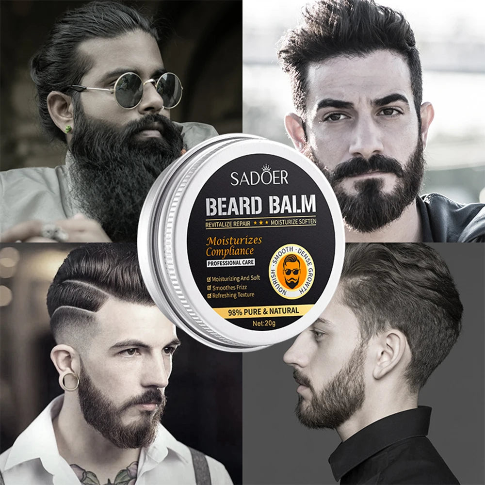 Natural Beard Cream Natural Oil Conditioner Beard Styling Care Balm in USA