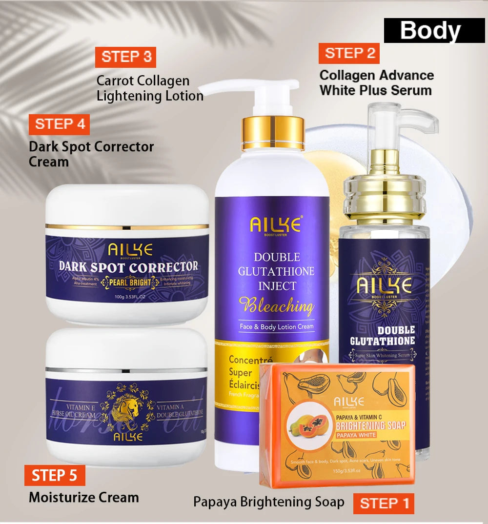 AILKE Bleaching Skin Care, With Double Glutathione, in USA