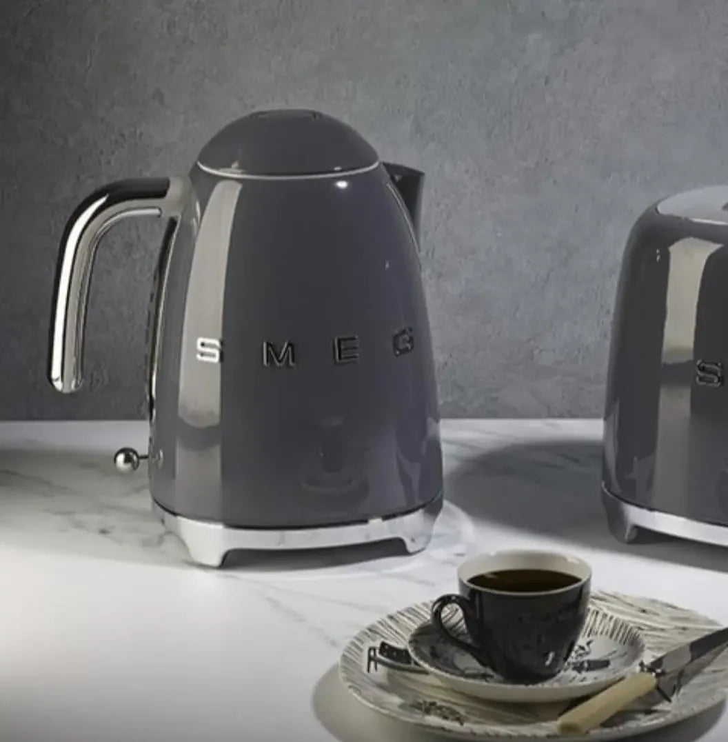 50's Retro Style 7 Cup Electric Kettle, Slate Grey in USA.