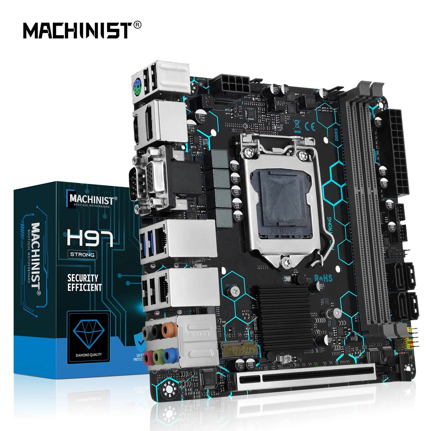 MACHINIST H97 STRONG Motherboard LGA1150 support Support Intel Core i7