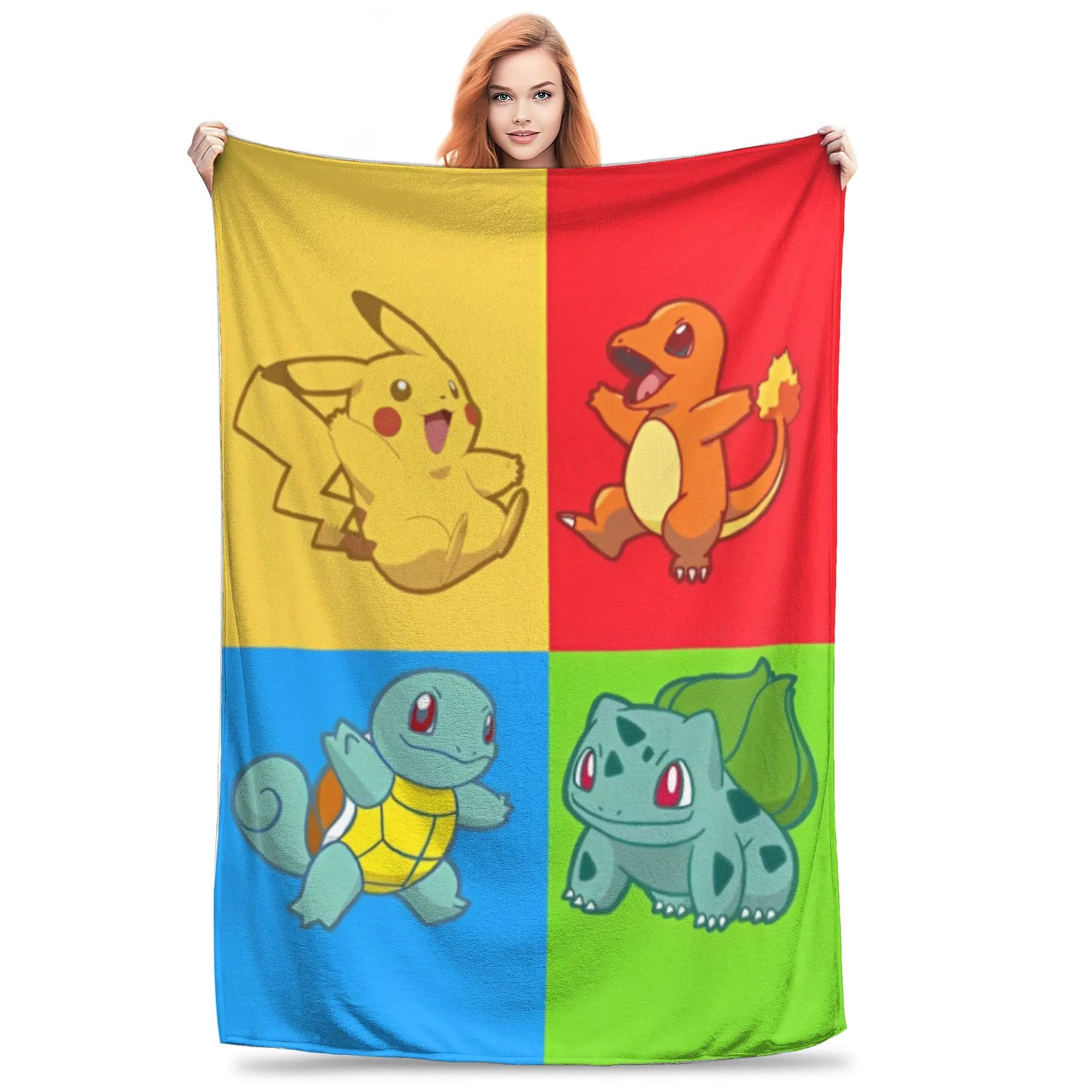 Pokemon Characters Pikachu Blanket Multiple Sizes in USA.