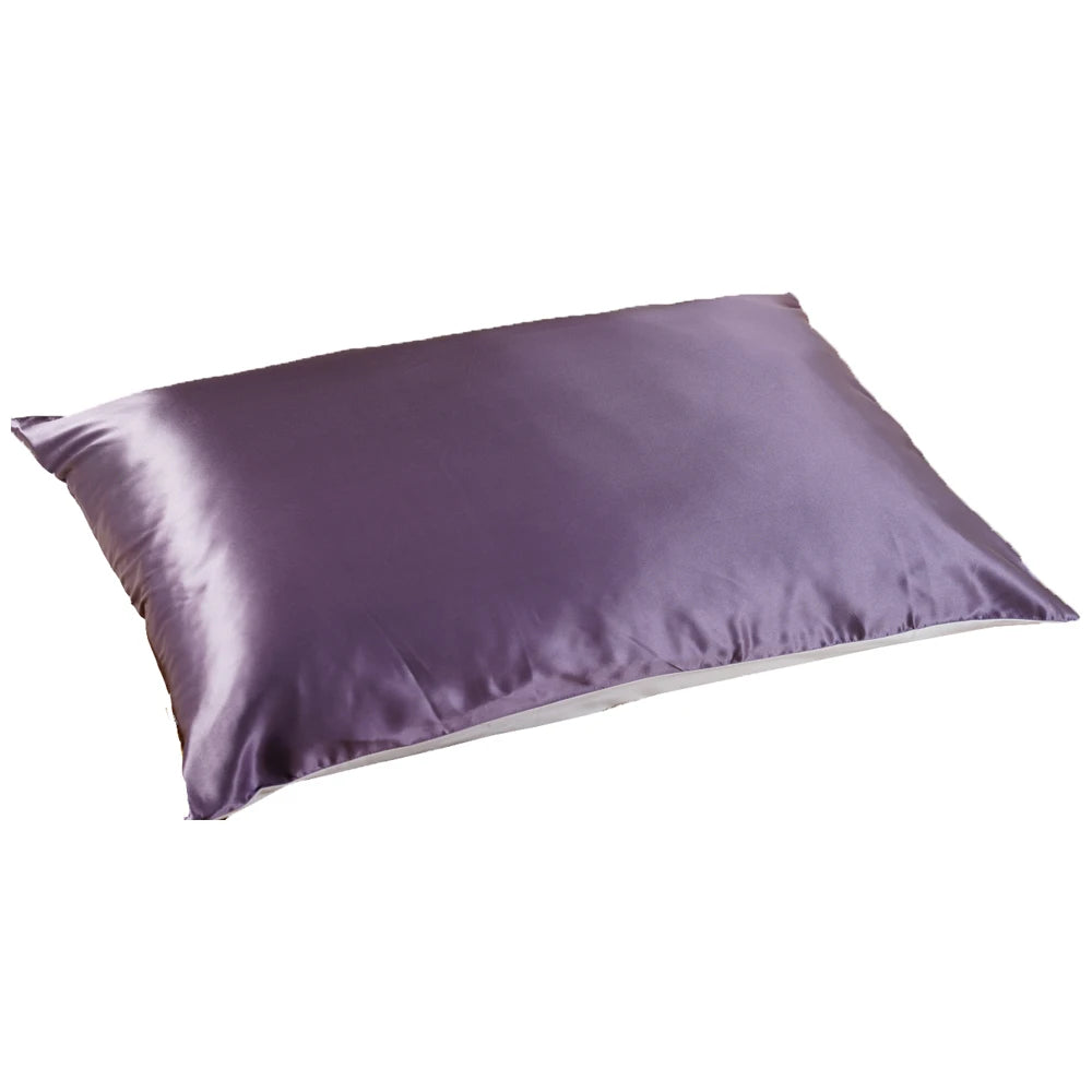 Silk Pillowcases Set With Cotton Underside And Hidden Zipper