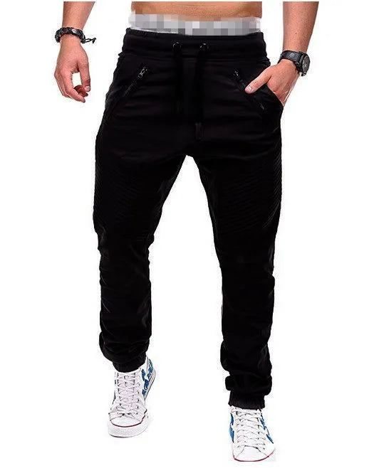 Men Pocket Long Pencil Pants Summer Low Elastic Waist in USA