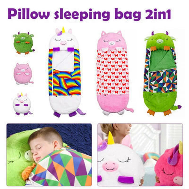 Children's Cartoon Sleeping Bag Pillow Birthday Gift Kids in USA