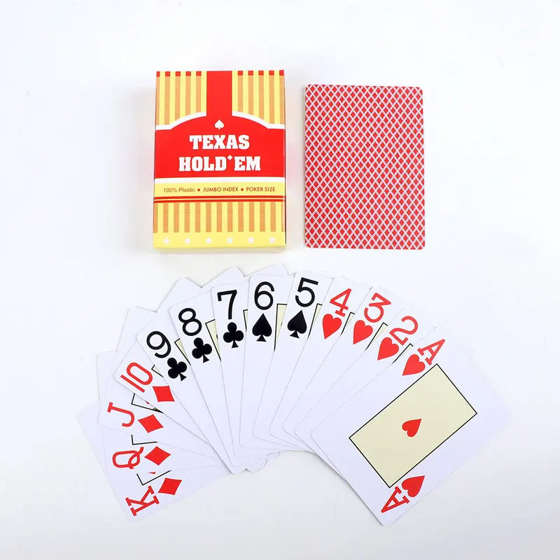 Baccarat Texas Hold'em Plastic Playing Cards Waterproof in USA