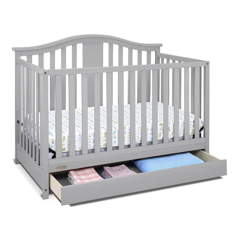 Convertible Crib Changer with Drawer (White) in USA