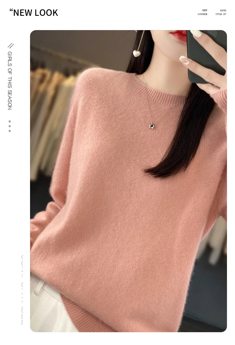 New cashmere sweater women's sweater autumn in USA