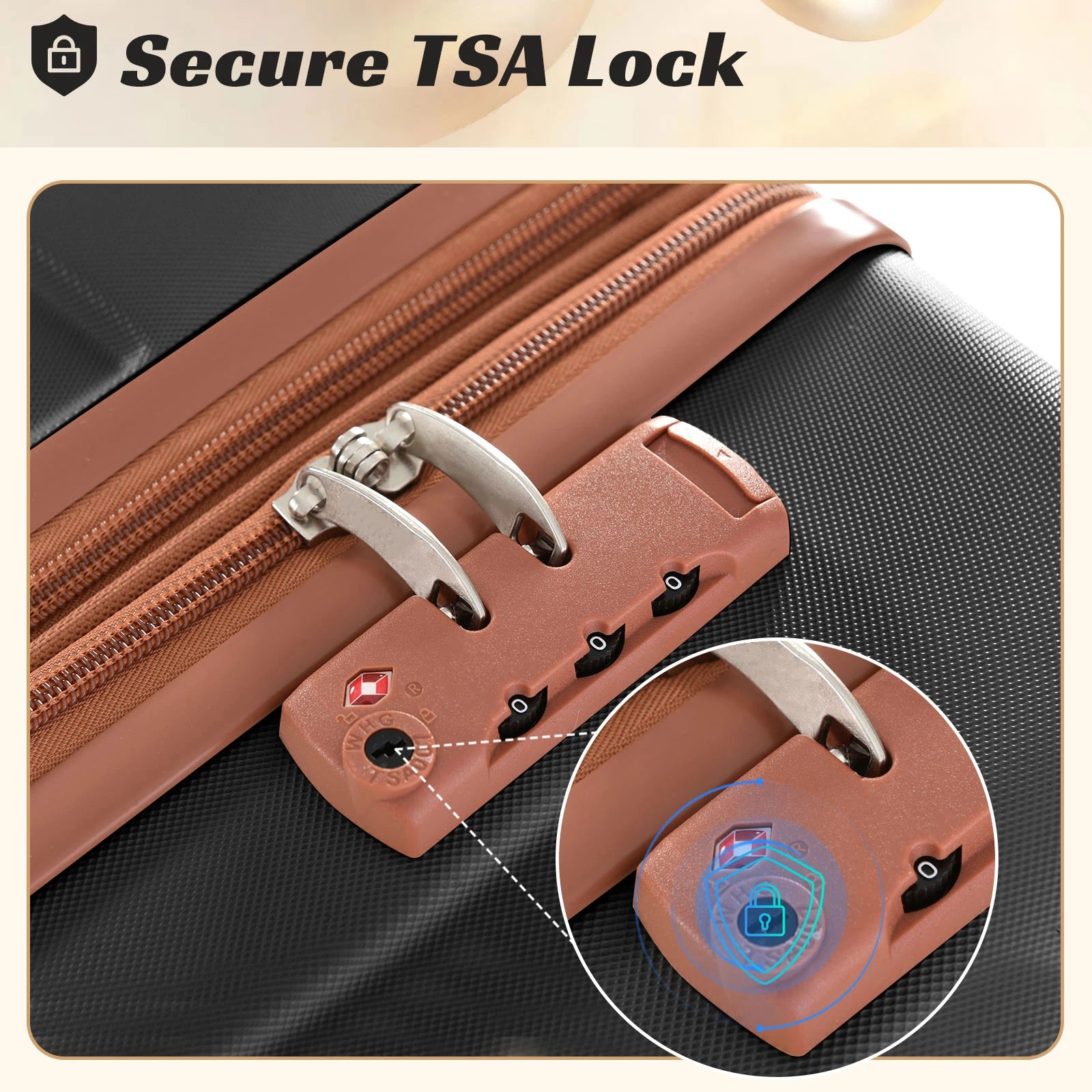 Hardshell Luggage Spinner Suitcase TSA Lock Lightweight in USA