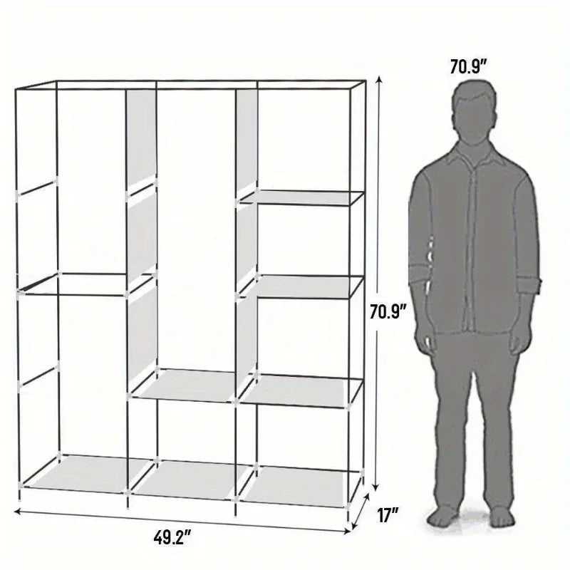 Portable Closet Wardrobe Clothes Storage Organizer in USA.