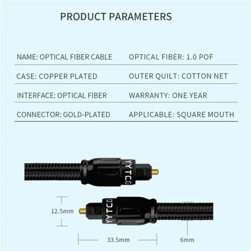 Audio Cable Digital Optical Fiber S/PDIF Sound Bar Speaker in USA.