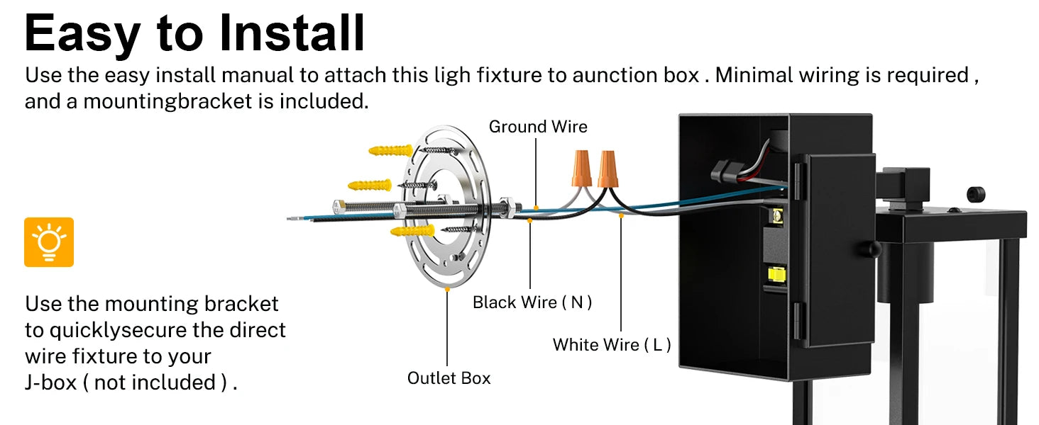 Outdoor Porch Lights Outlet, Dusk to Dawn Porch Light Wall IN USA.