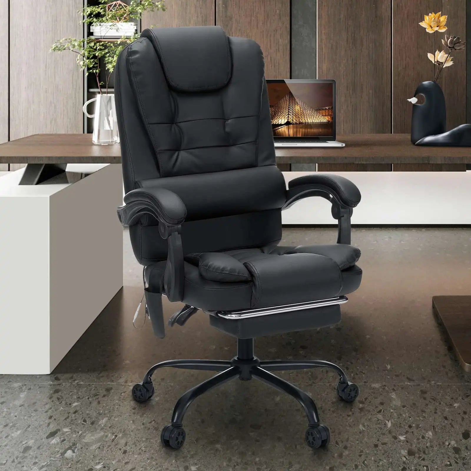 Executive Office Chair Massage High Back Leather Office Chair in USA.