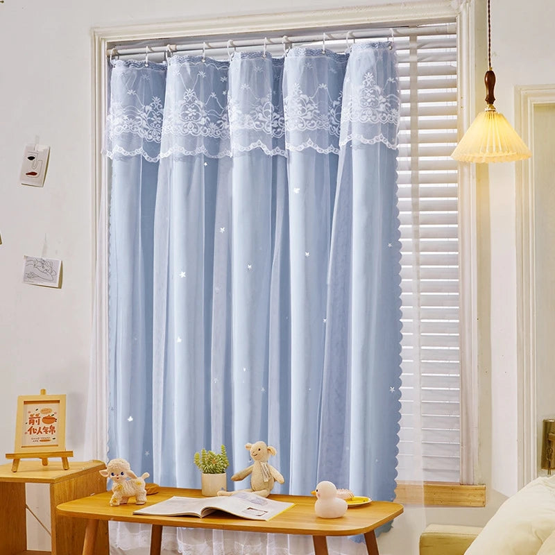 Ins Lace Curtains Window Hanging Curtains Living Room Bedroom in USA.