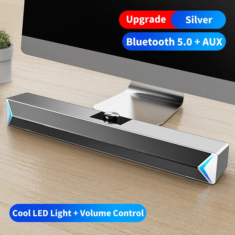 TV Sound Bar Computer Speakers AUX USB Wired Wireless in USA.