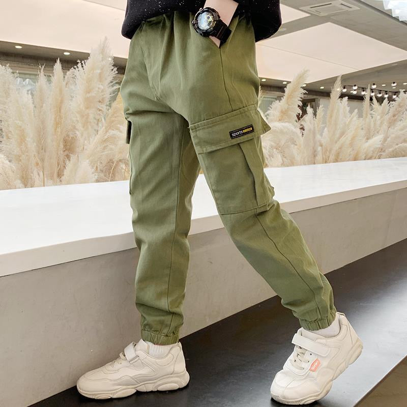 New Spring Autumn Boys Pants Casual Long Style Trousers in USA