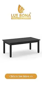 Outdoor Coffee Table Rectangle, HDPS Patio Coffee Tables IN USA.