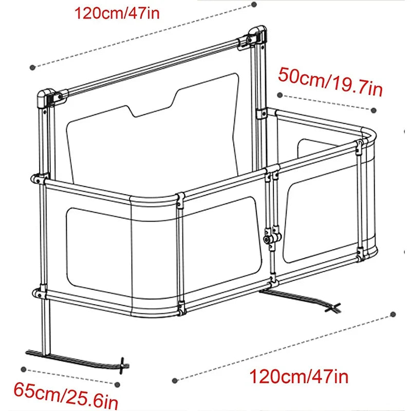 Baby Cot Dual-use Comfortable Toddler Baby Bed in USA