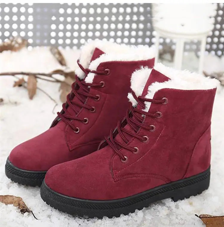 Women Boots Snow Plush Women Shoes Platform Boots in USA