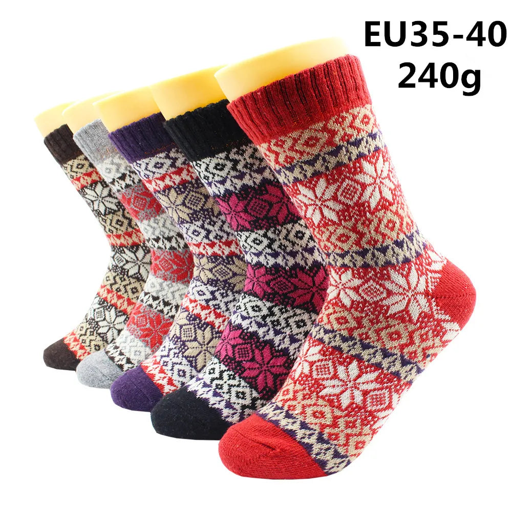 Pairs Winter Warmer Women Thicken Thermal Wool Cashmere in USA.