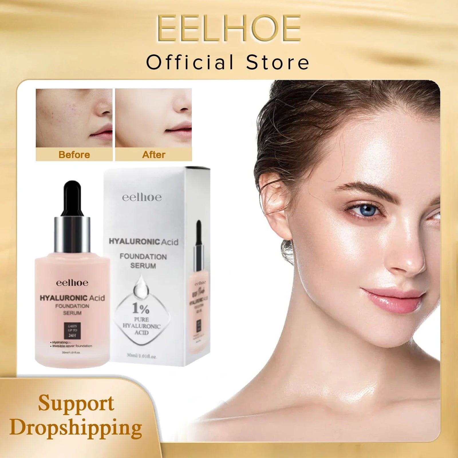 EELHOE Hyaluronic Acid Foundation Serums Oil-Control in USA