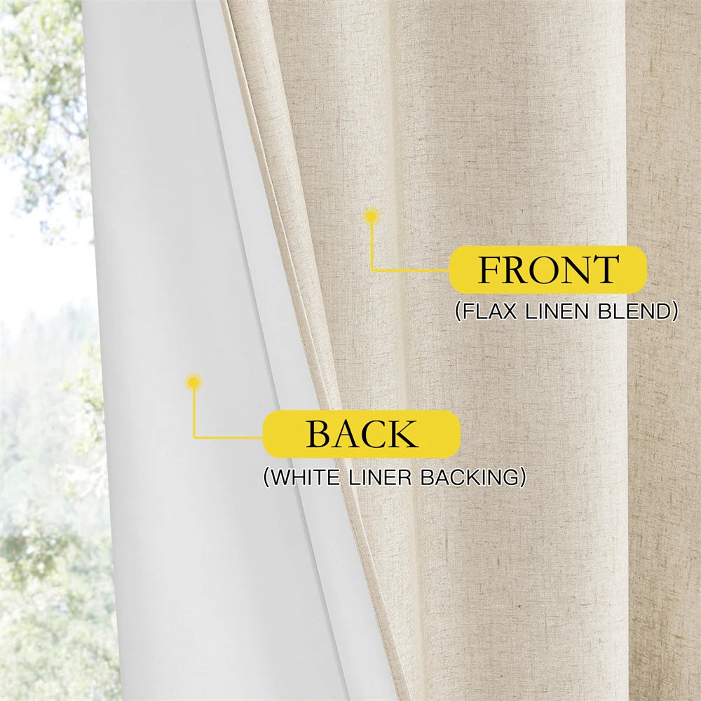 RYB HOME Blackout Curtain Panels Thermal Insulated White Thermal in USA