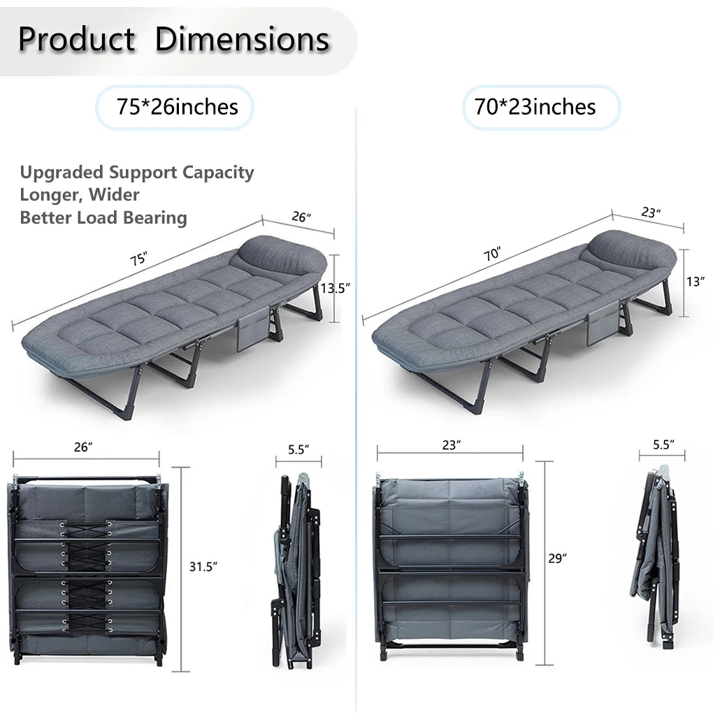 Sleeping Cots Adults Portable & Foldable Bed Mattress in USA