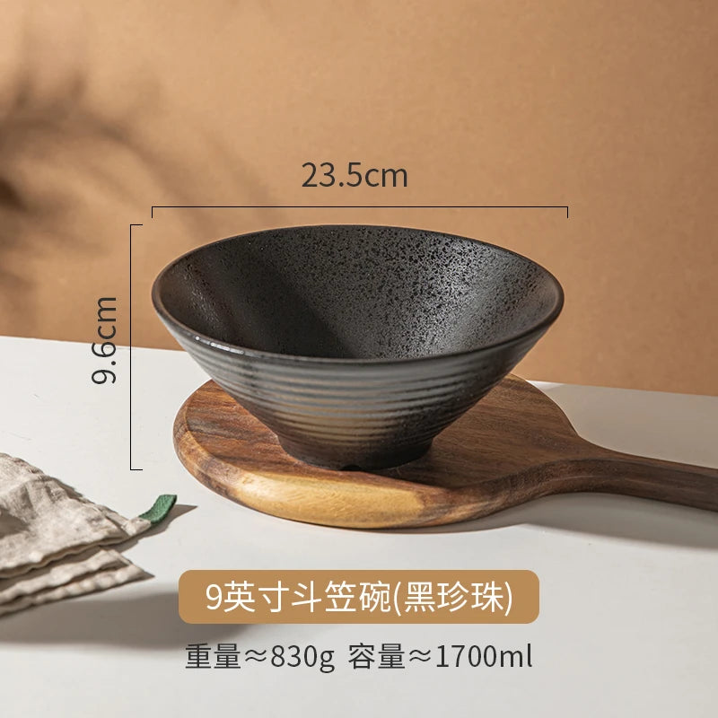 Ceramic Lamian Noodles Bowl Set Home Kitchen with Tableware in USA.