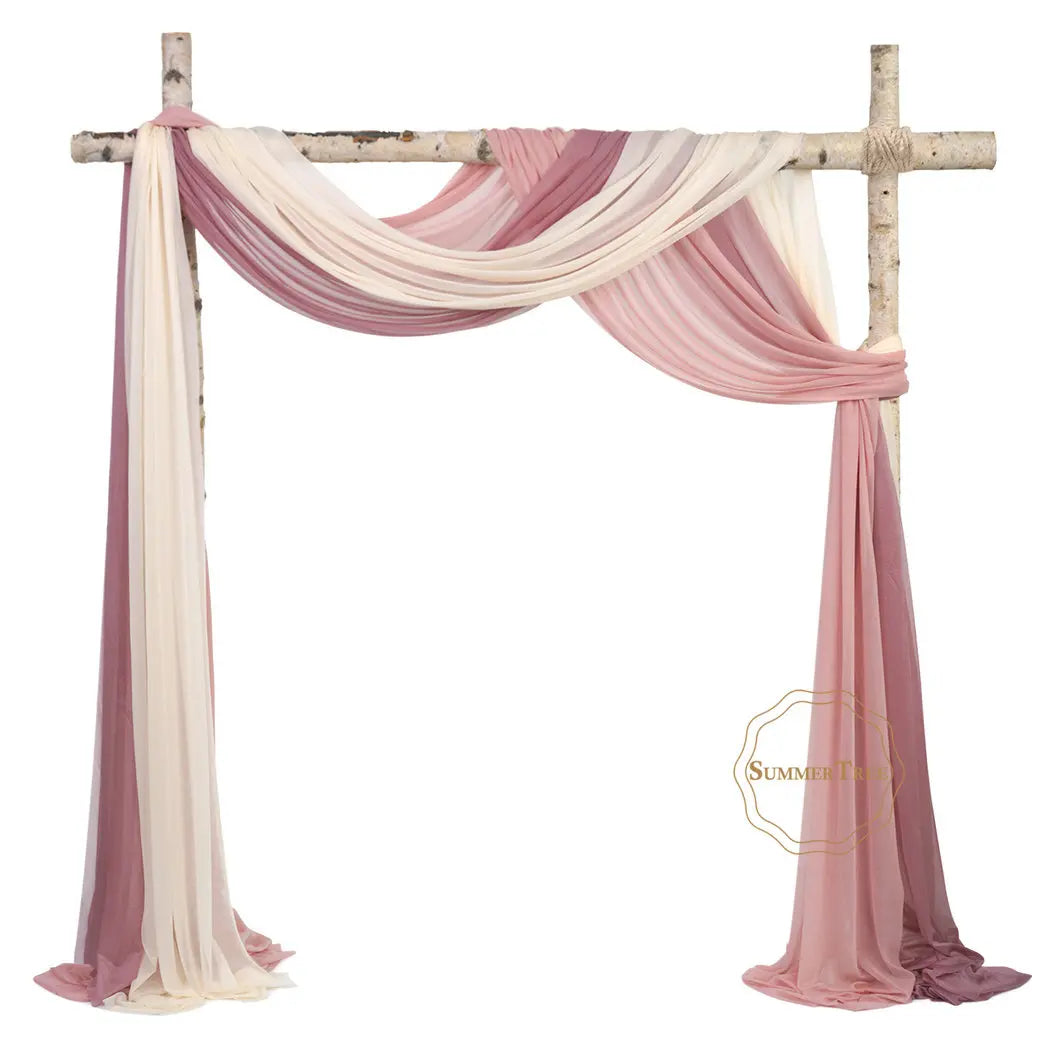 Meters Wedding Sheer Arch Decor Drapes Chiffon IN USA.