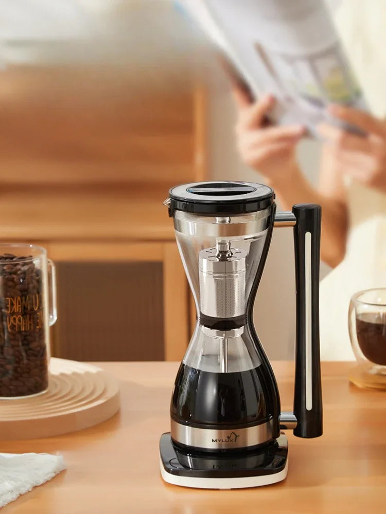 Syphon Coffee Brewer Home Hand Brewed Coffee Pot with Heating in USA.