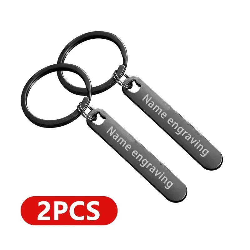 Customized Keyring Car Phone Number Name Gift in USA