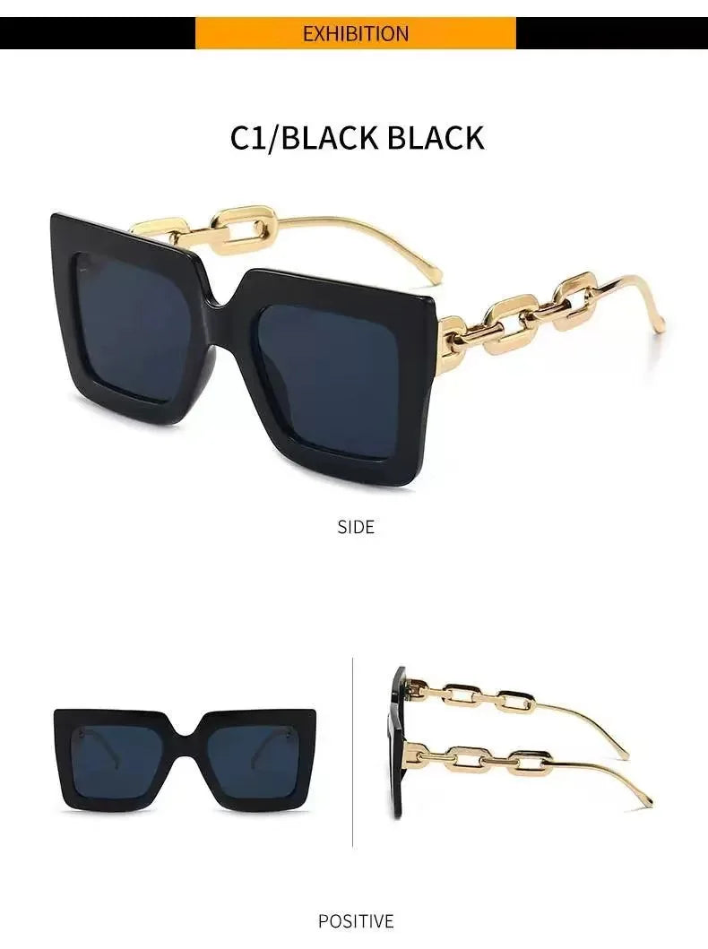 New Women Sunglasses Chain Anti Uv Sun Glasses in USA