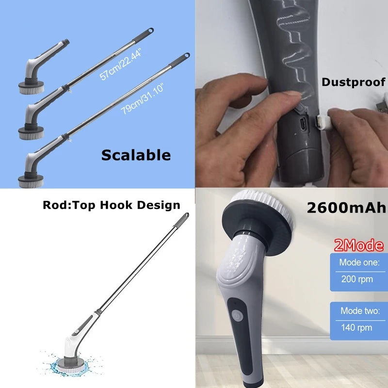 Electric Cleaning Brush Charging Bathroom Wash Brush in USA.